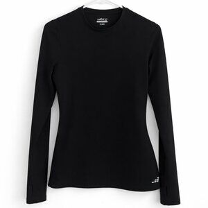 BCG Cold Weather Black Long Sleeve Performance Top w/ Thumb Holes Size S